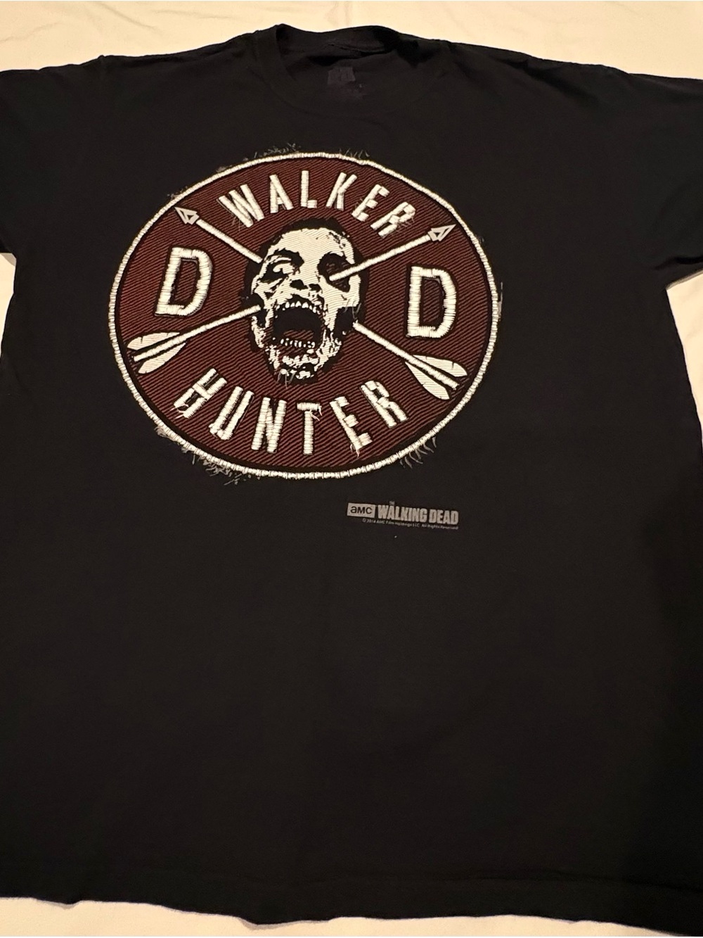 The Walking Dead “Walker Hunter” Print Zombie T-Shirt Size:Large